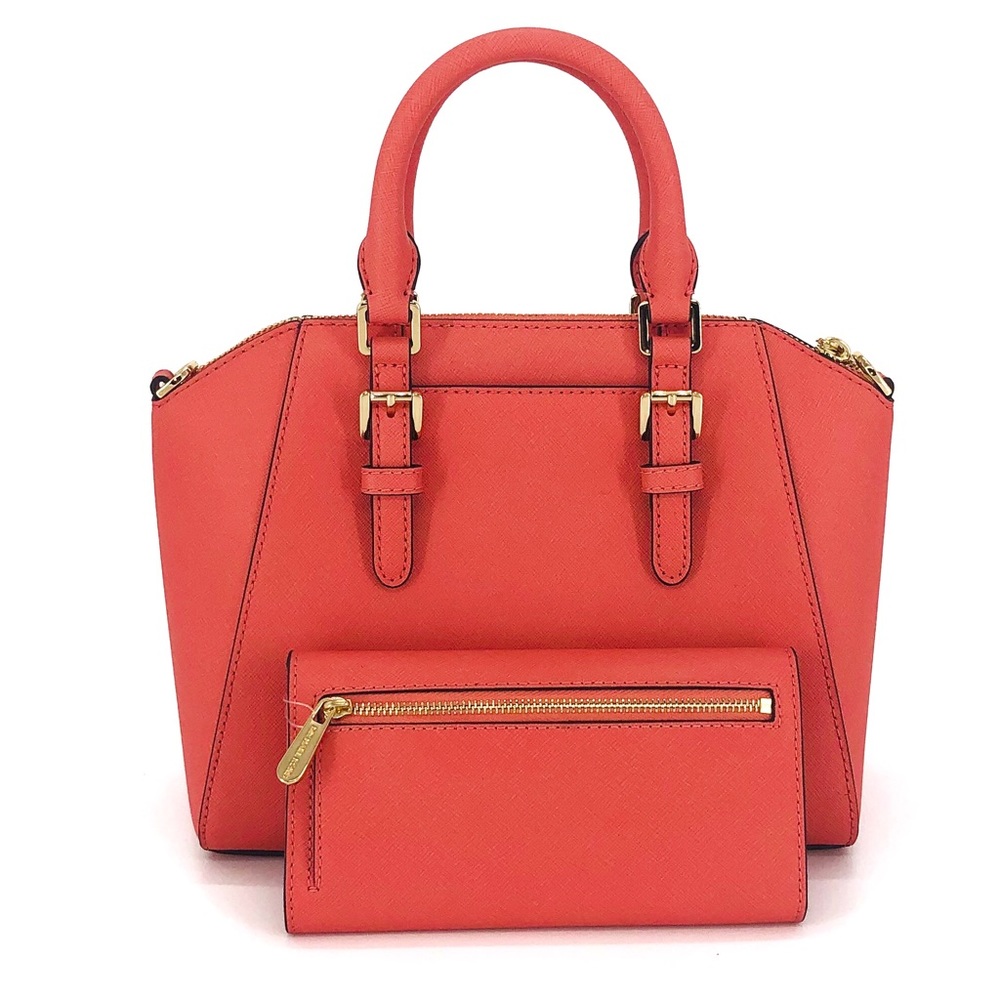 2PCS Michael Kors Ciara Medium Satchel Wallet Set - Picture 4 of 8
